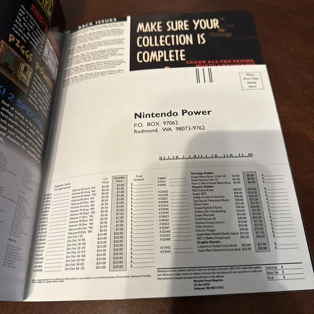 Nintendo power magazine
